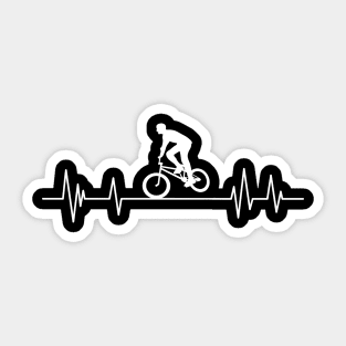 Bicycle Heartbeat,BMX Heartbeat bmx bike Sticker